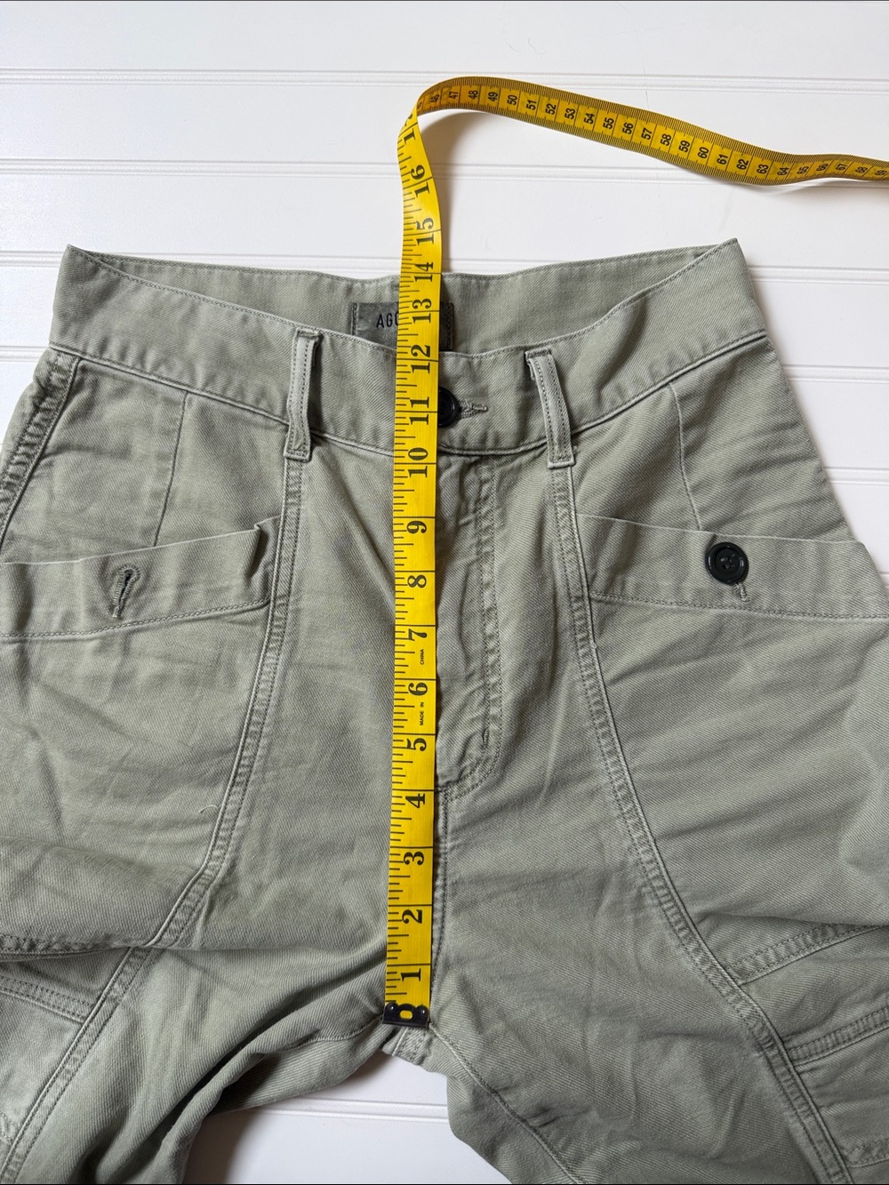 (139)Agolde Olive Utility Cargo Pants - Picture 6 of 7